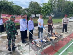 Gandeng APH, Lapas Narkotika Tanjungpinang Musnahkan Barang Bukti Hasil Razia