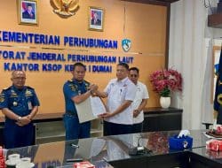KSOP Tanjung Buton dan BPTD Riau Serah Terima Kewenangan Fungsi Keselamatan dan Keamanan Pelayaran Kapal Penyeberangan