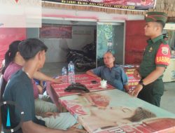 Imbau Warga Dahulukan Kepentingan Bangsa dan Negara, Koramil Mandau Giat Sosialisasi