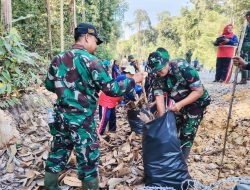 Koramil Mandau Gotong Royong Bersama Pemerintah Kabupaten Bengkalis
