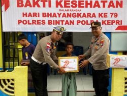 Hari Bhayangkara di Tambelan, Polres Bintan Adakan Sunatan Massal Gratis
