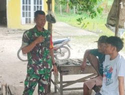 Bentuk Karakter Para Pemuda, Koramil Mandau Giat Sosialisasikan Pancasila