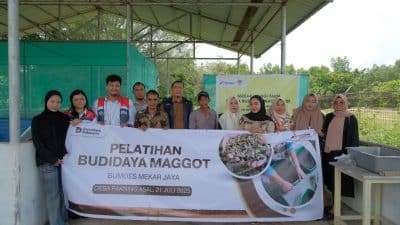 Pertamina Sungai Pakning Gelar Pelatihan Budidaya Maggot