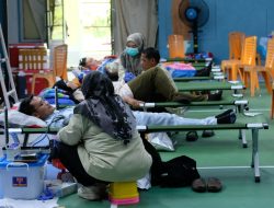Pertamina Sungai Pakning Gelar Donor Darah dan Pemeriksaan VCT Serentak