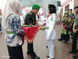 Danramil Mandau Hadiri Pengukuhan Paskibra Kecamatan Mandau
