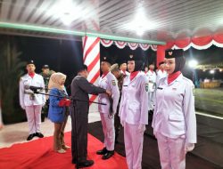 Syahnan Ady Kusuma Kukuhkan Paskibra Kecamatan Siak Kecil