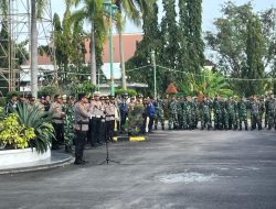 Ciptakan Situasi Aman dan Kondusif, Kodim Bengkalis Giat Pengamanan Aksi Unjuk Rasa
