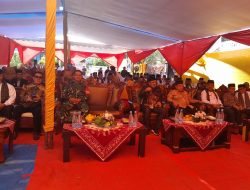 Koramil Mandau Hadiri Acara Pemasangan Tiang Pertama Gedung Serbaguna IKEDA Duri