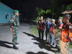 Jaga Kondusifitas Lingkungan Masyarakat, Koramil Mandau Gelar Patroli Mitigasi