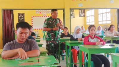 Sosialisasikan Pancasila kepada Para Siswa, Ini Harapan Sertu Awaludin