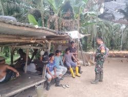 Tanamkan Jiwa Pancasila kepda Masyarakat, Koramil Mandau Giat Sosialisasi