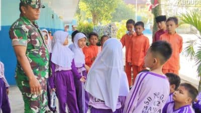 Koramil Mandau Giat Sosialisasi Beri Pemahaman Pancasila kepada Siswa