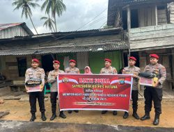 Satreskrim Polres Natuna Salurkan Baksos Kepada  Warga, Iptu Richie: Reserse Presisi Siap Melayani