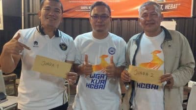 Tim Adhyaksa Kejati Kepri Kalahkan Tim Wartawan di Laga Final Turnamen Domino KJK
